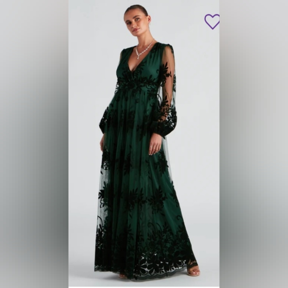 Evelyn Formal Plunge A-Line Dress